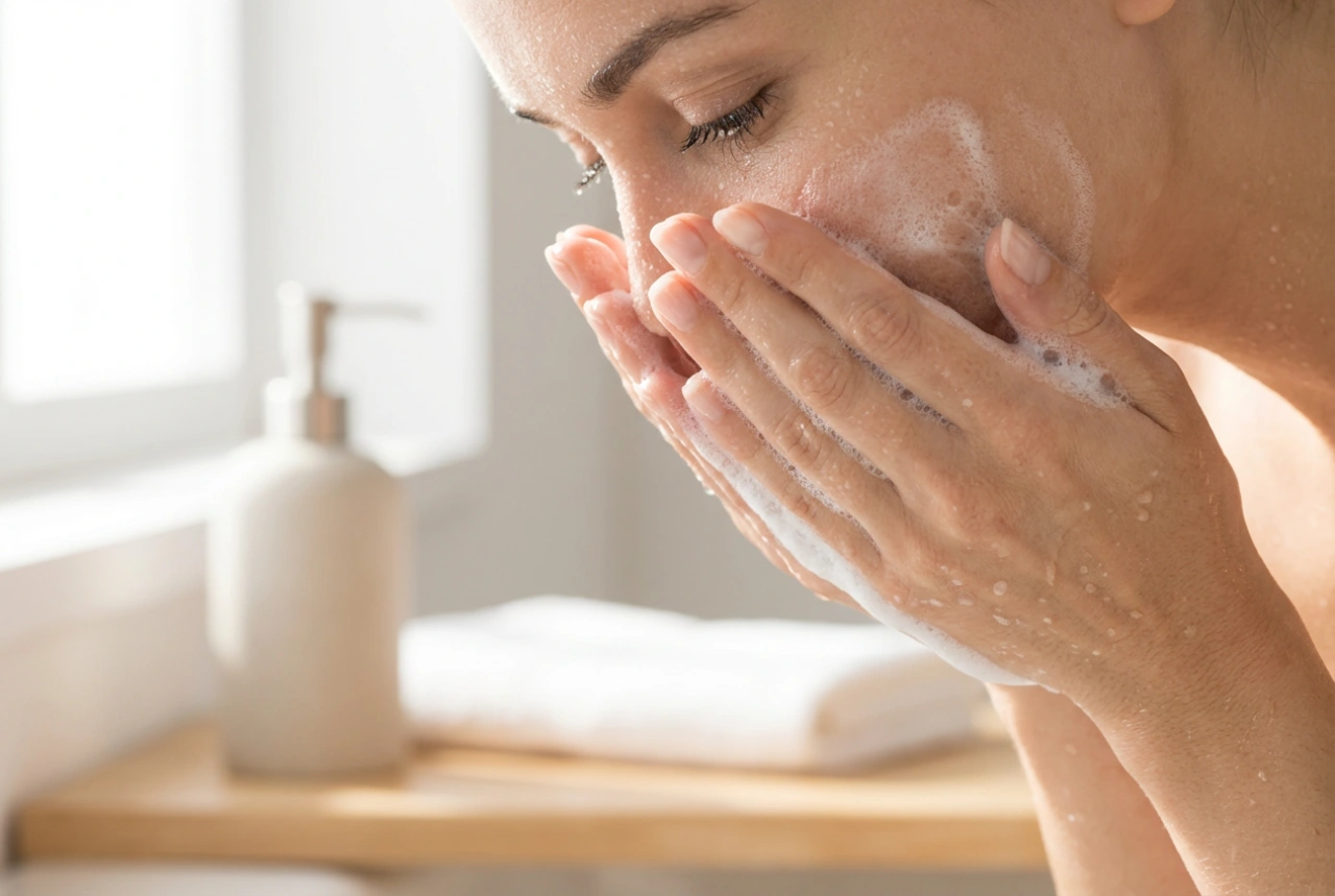 Espuma de limpeza: limpeza suave sem ressecar