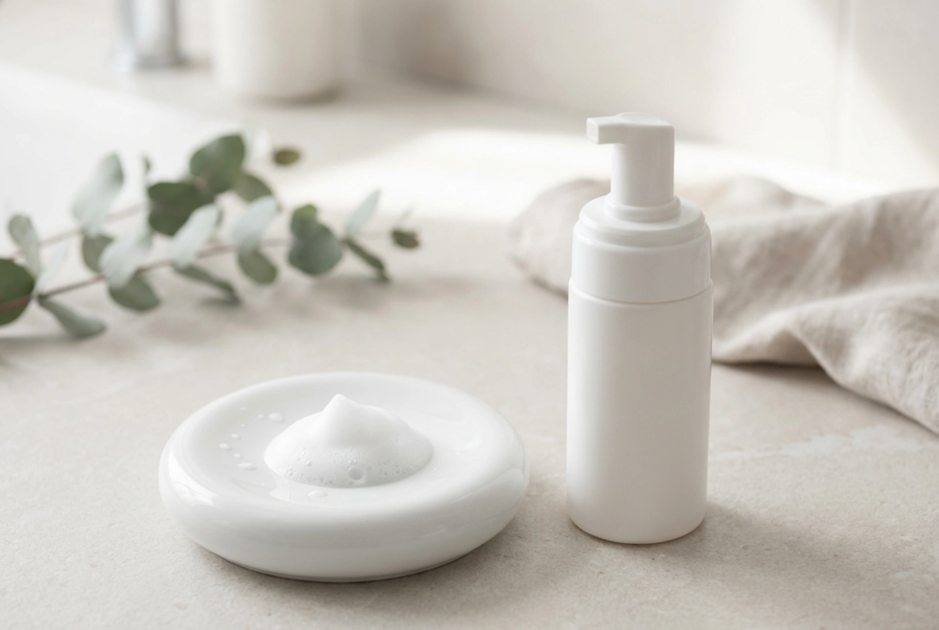 Espuma de limpeza: uma fórmula leve que remove a maquilhagem e o protetor solar