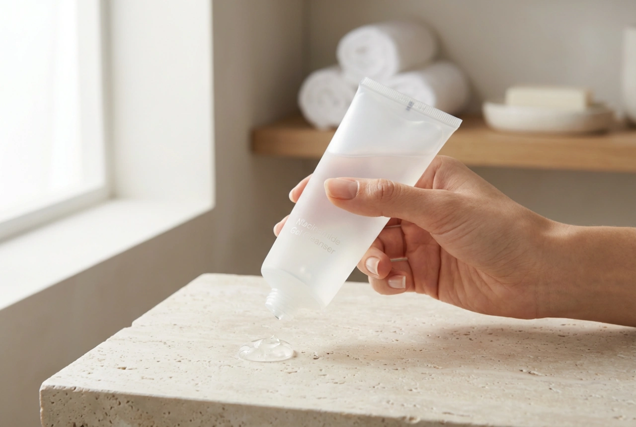 Niacinamida no gel de limpeza facial: quando vale a pena e como usar