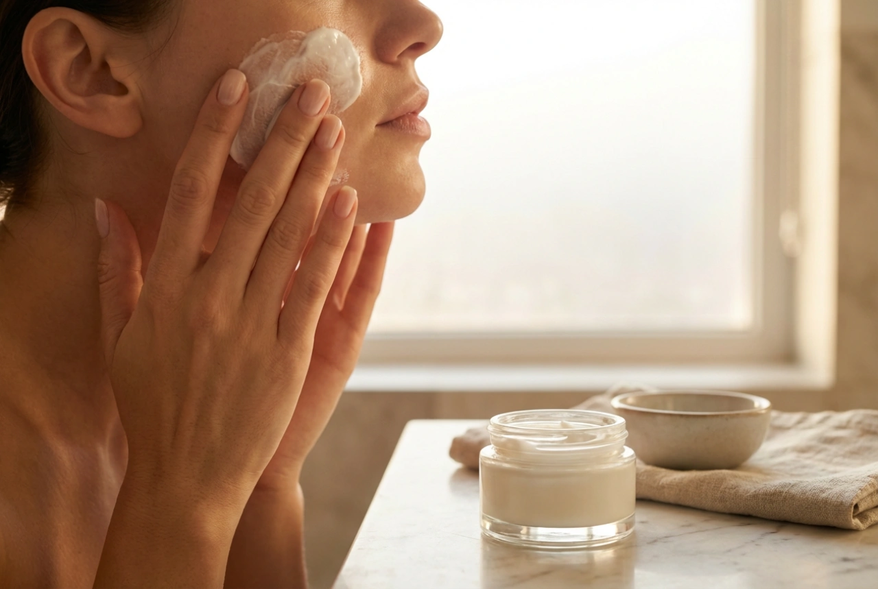 Máscara facial noturna: preparação da pele e aplicação
