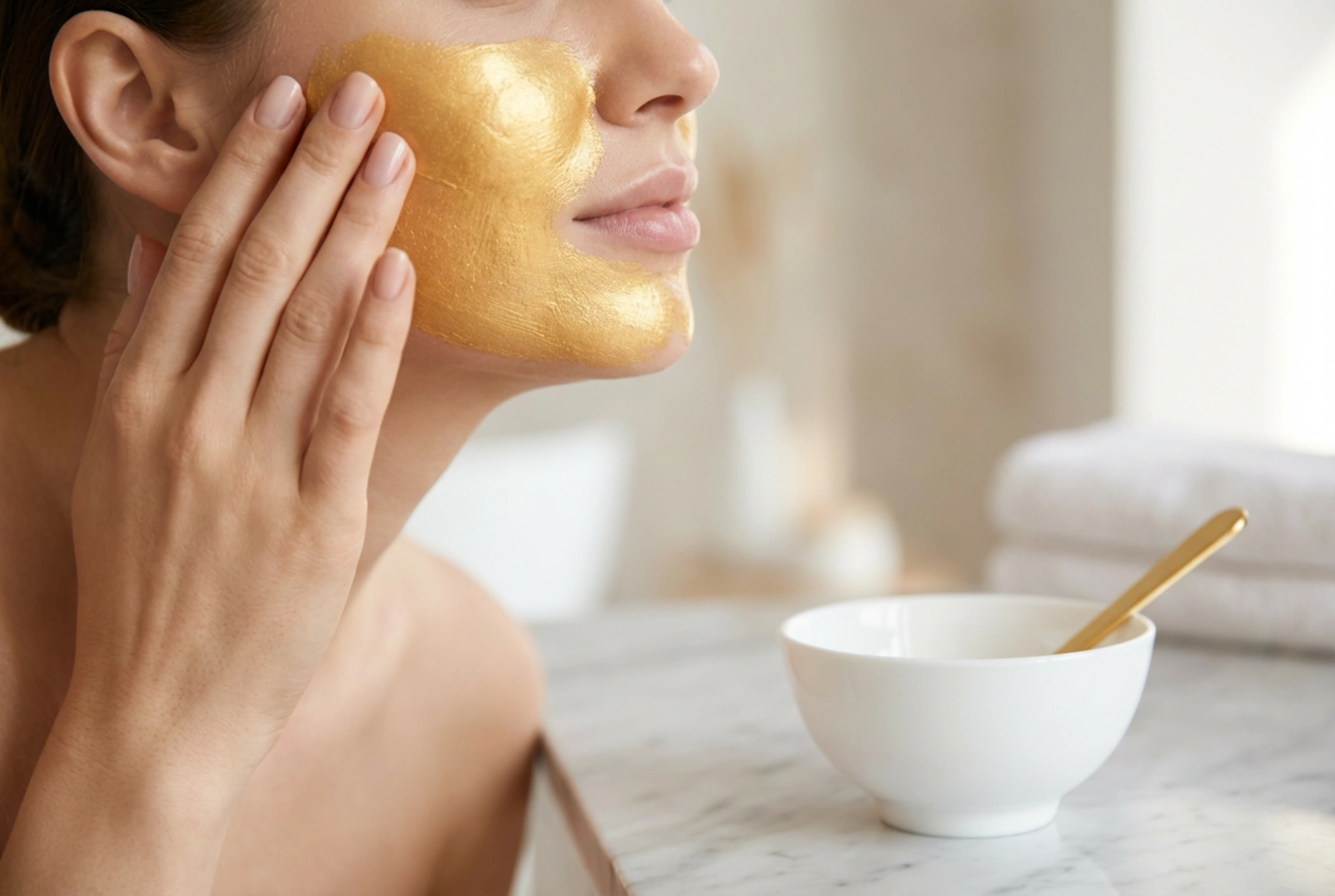 Máscara facial dourada: como obter o efeito glow sem manchas nem irritações