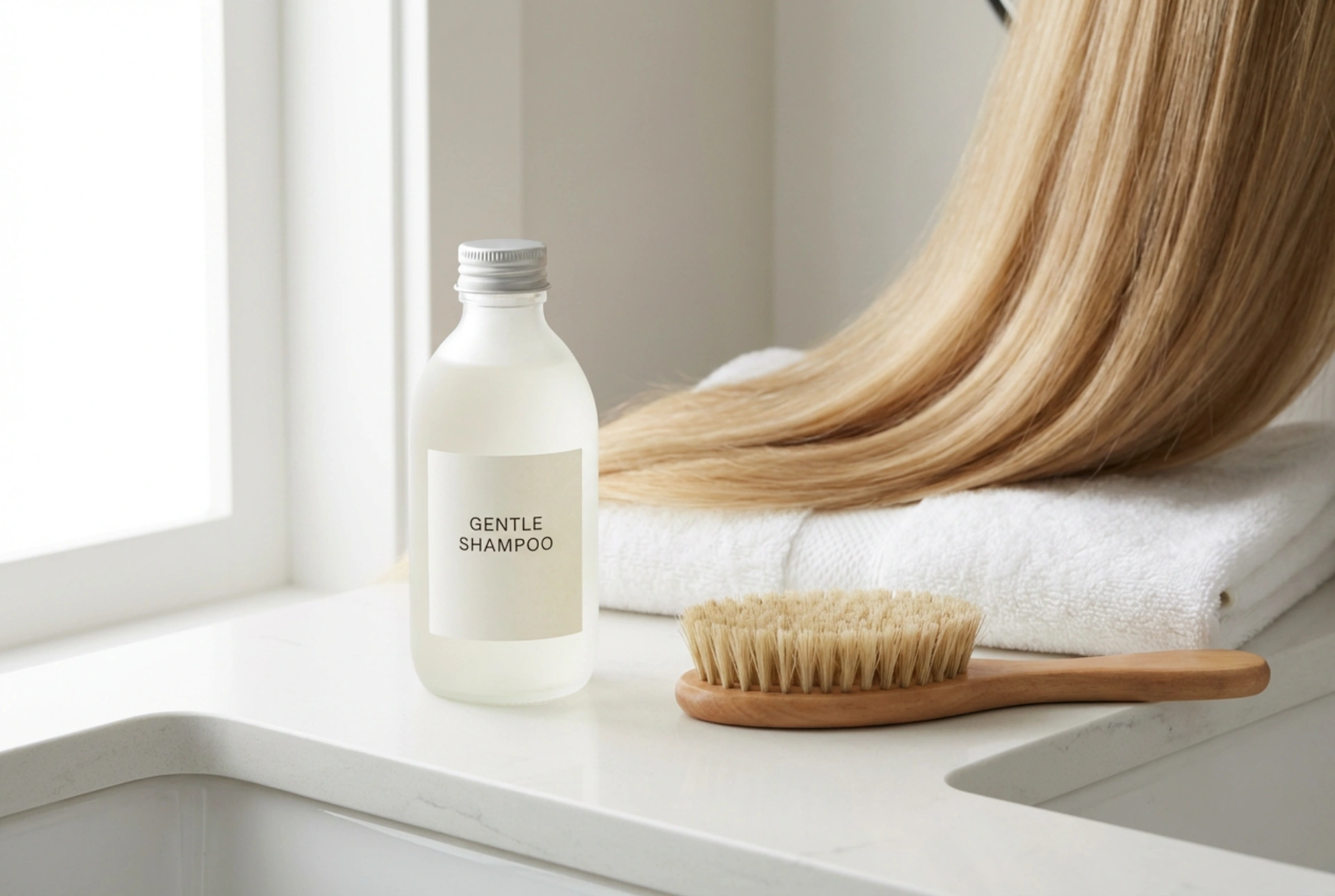 Após o tratamento com queratina: shampoo pós-queratina e limpeza suave