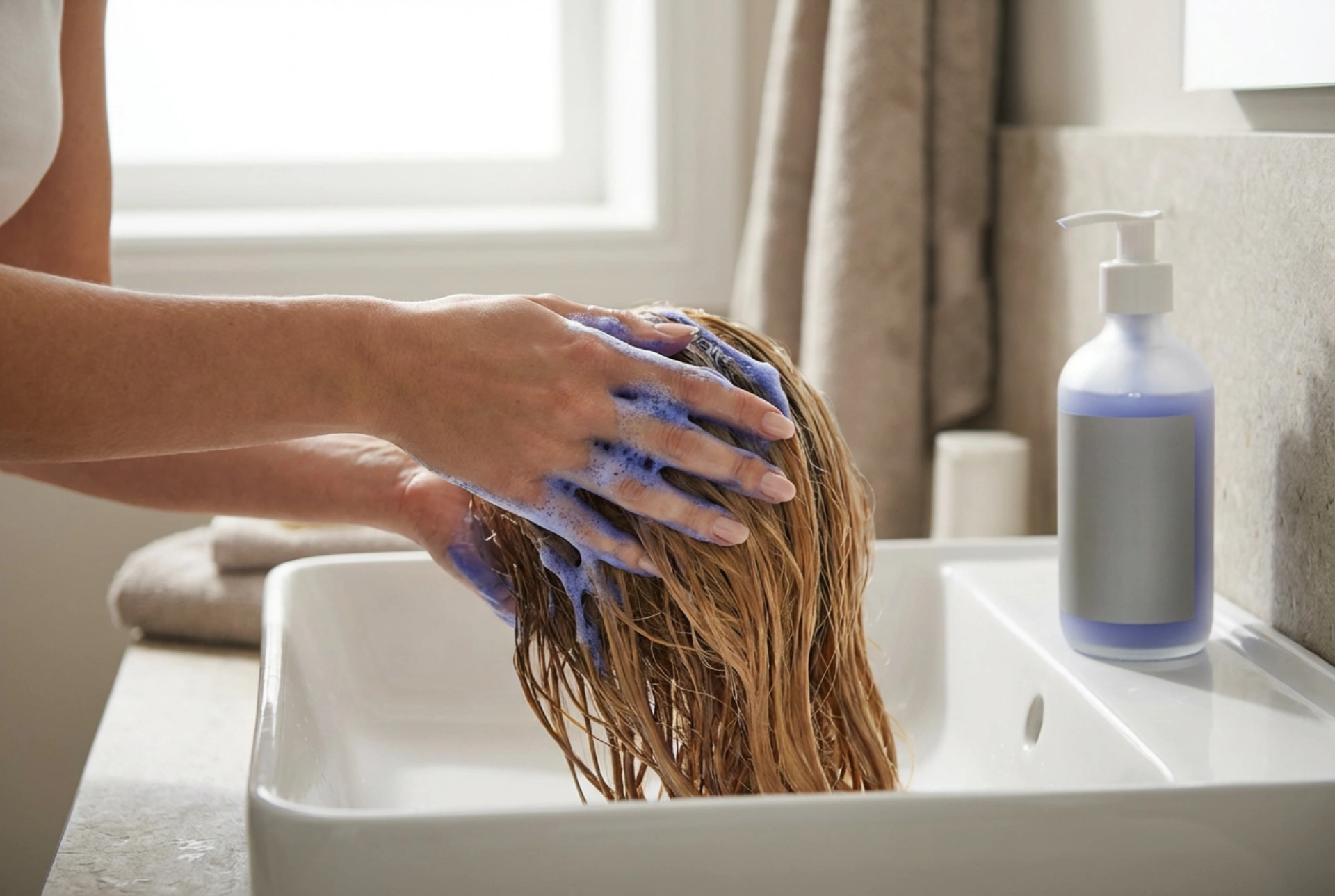 Shampoo azul: como neutralizar tons acobreados nos cabelos