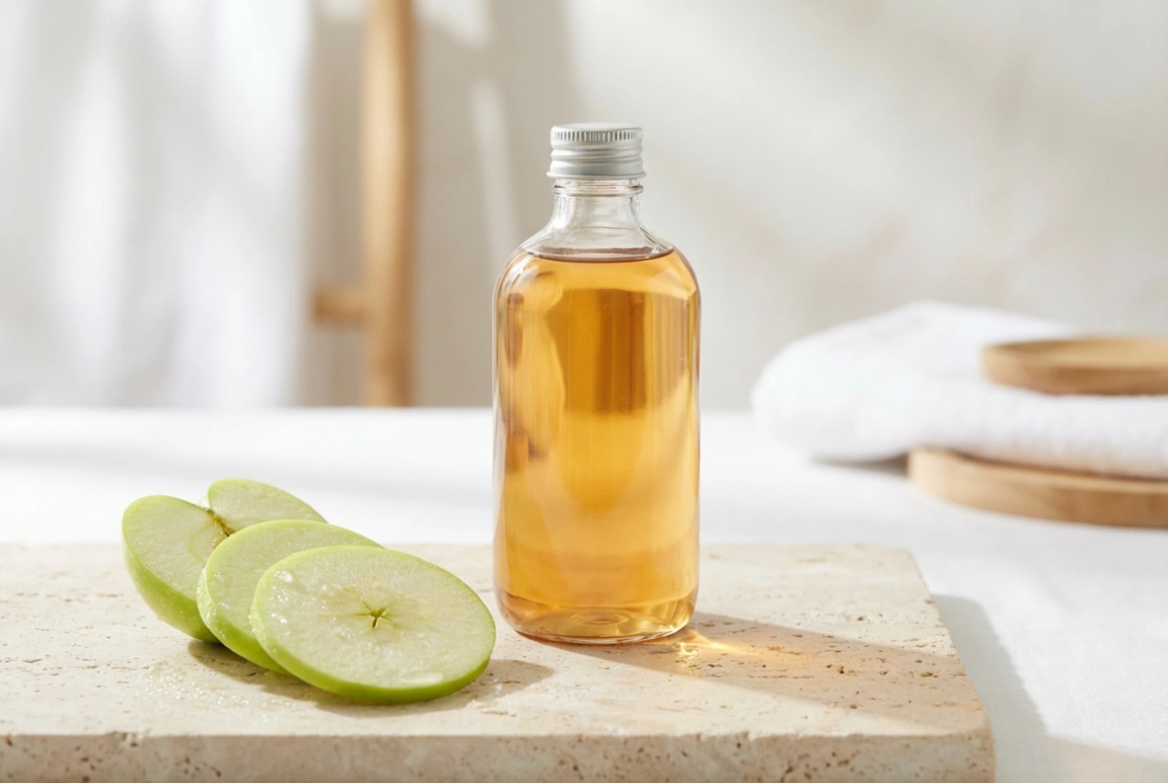 Shampoo com vinagre de maçã: limpeza, selagem de cutículas e brilho natural