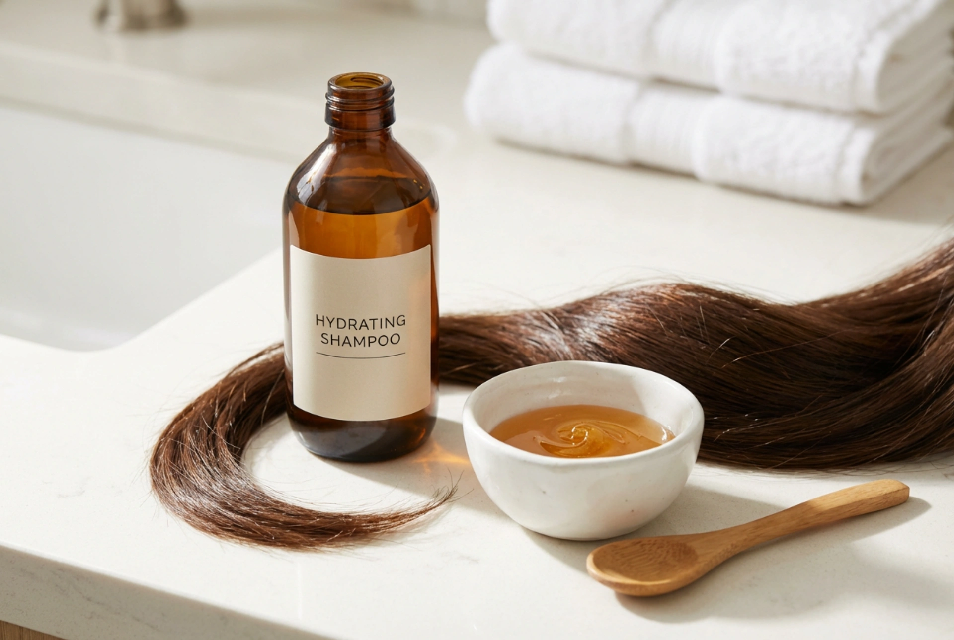 Champô de mel: lavagem hidratante e proteção do brilho