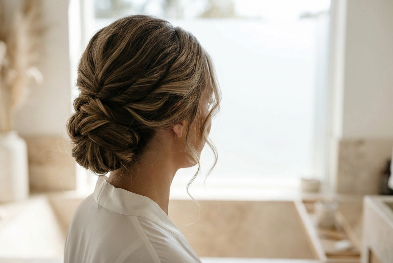 Penteado de comunhão para a mãe: um apanhado elegante sem cabeleireiro