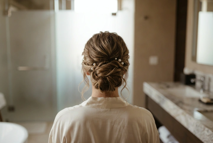 Penteado de baile de finalistas sem stress: um apanhado duradouro, caracóis ou ondas