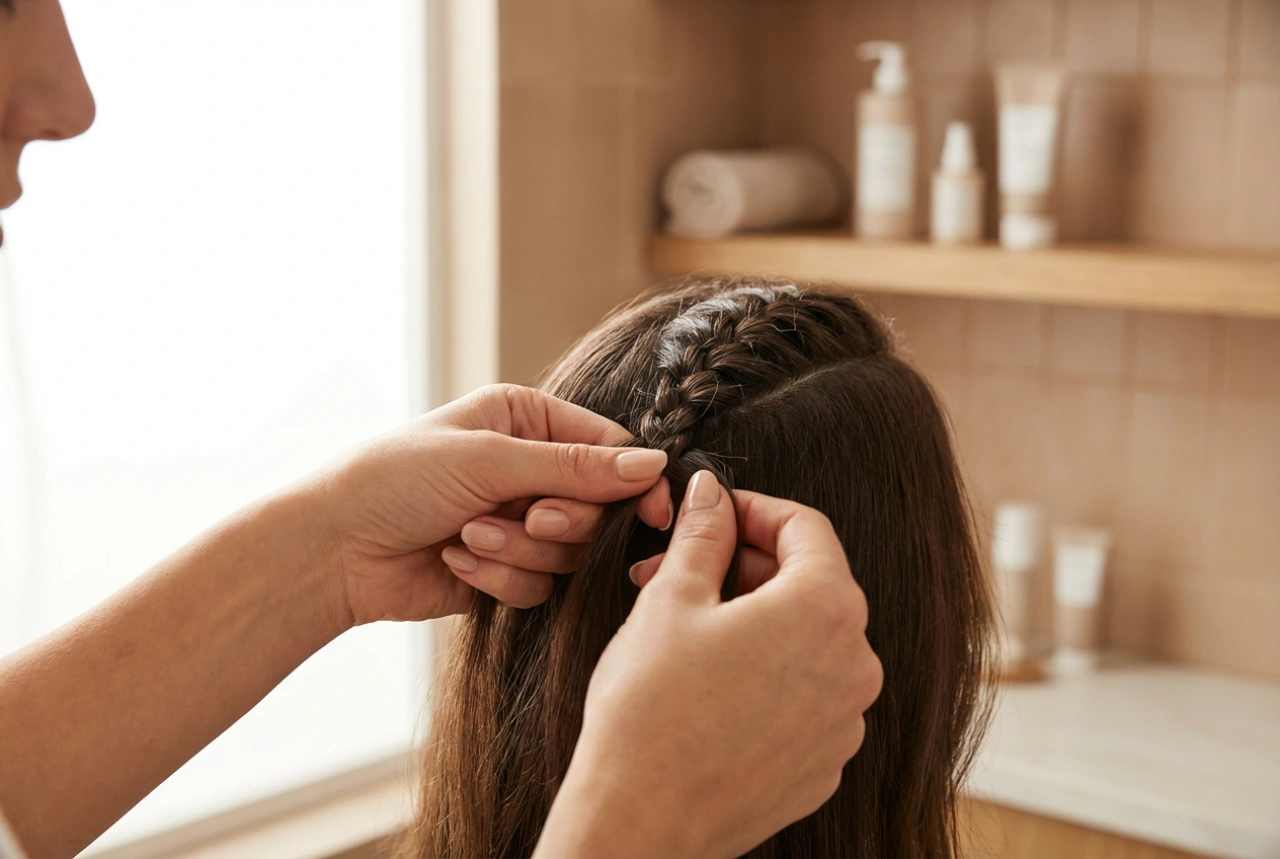 Pequenas tranças, grande efeito: um penteado com trancinhas passo a passo