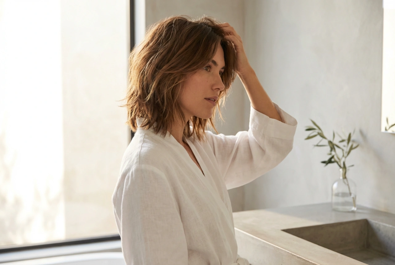 Rosto redondo e penteado: como modelar as proporções com o corte e o styling