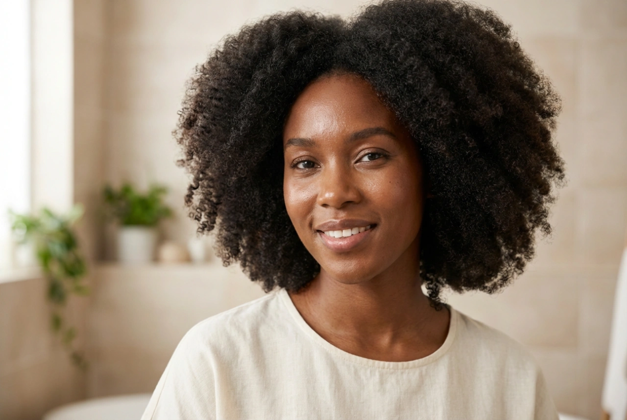 Cabelo afro no dia a dia: definição de caracóis, volume e fixação