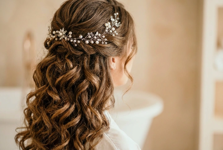 Penteado barroco para baile e carnaval: volume, caracóis e acessórios