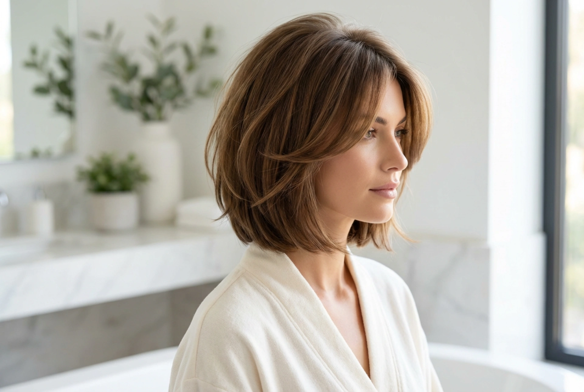 Penteado feminino para rosto redondo: linha de corte e estilo para afinar