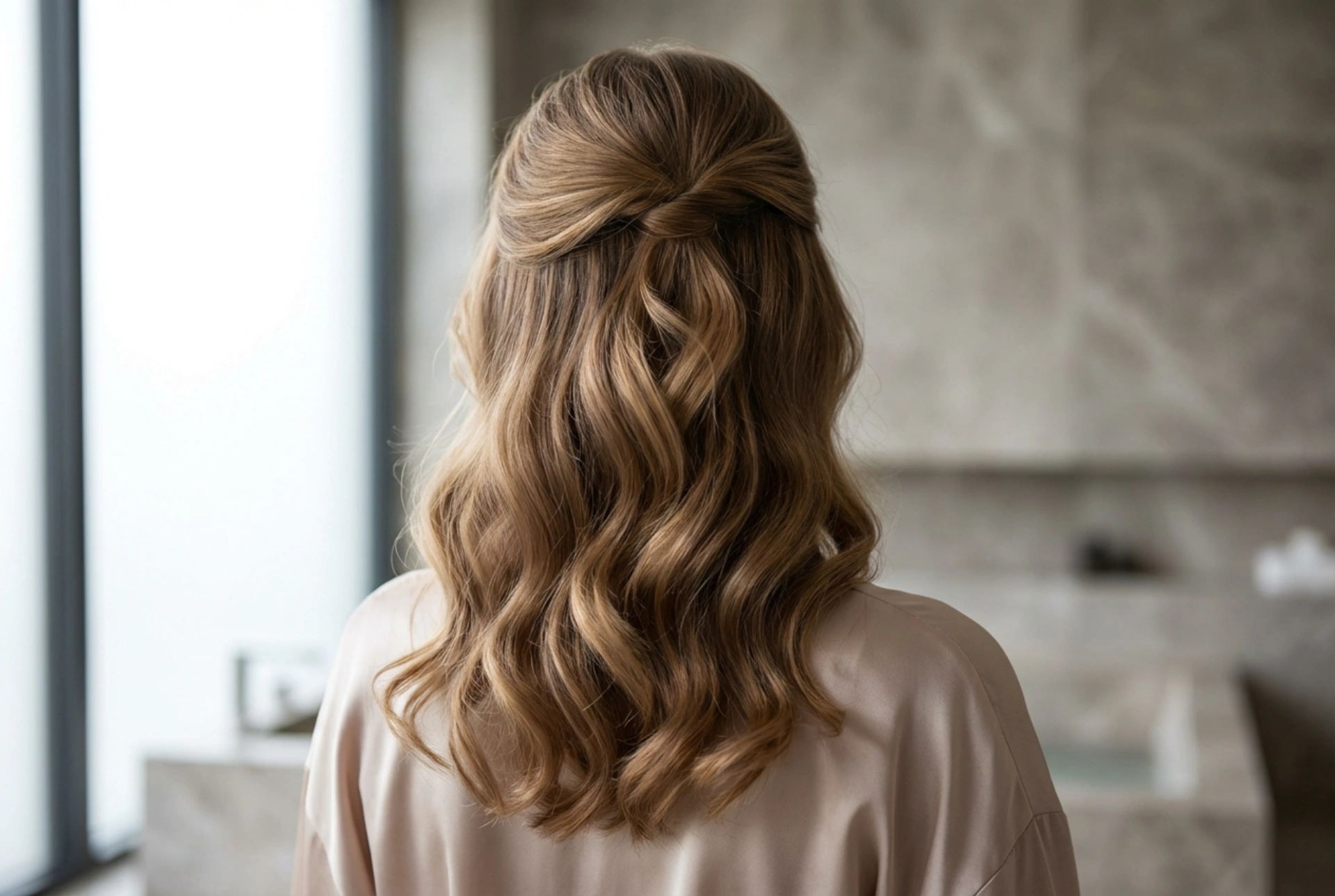 Cabelo pelos ombros e penteados femininos: ondas, semi-presos e volume