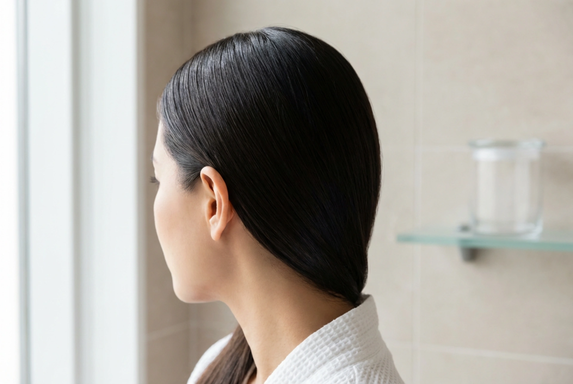 Penteado feminino atrás da orelha: alisamento elegante e durabilidade