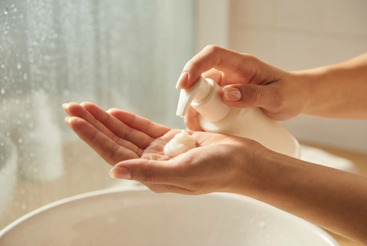 Emulsão de limpeza facial: limpeza suave para a pele sensível