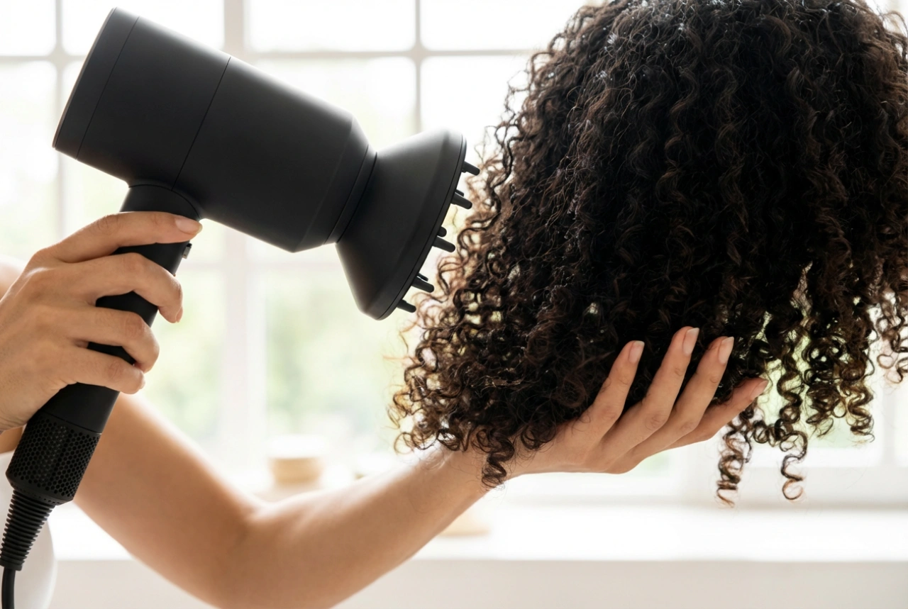 Penteado para Cabelo Cacheado: Definição, Camadas e Secagem com Difusor