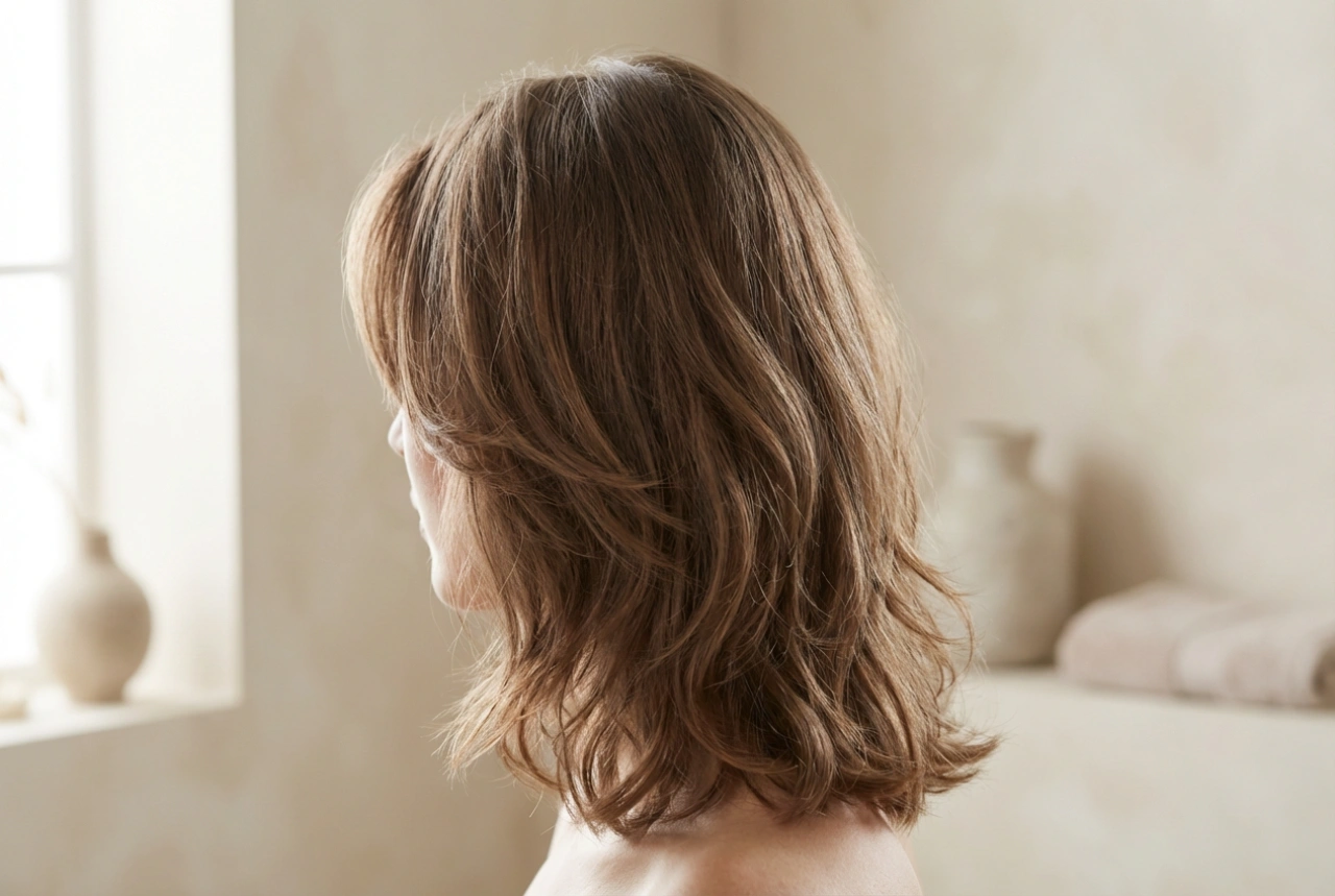 Corte em camadas até aos ombros: como realçar as camadas e adicionar leveza