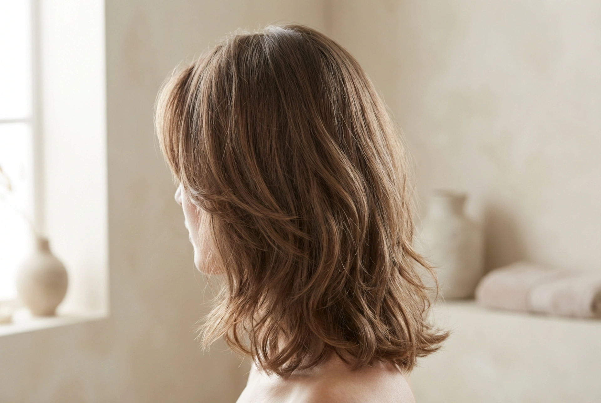 Corte em camadas até aos ombros: como realçar as camadas e adicionar leveza