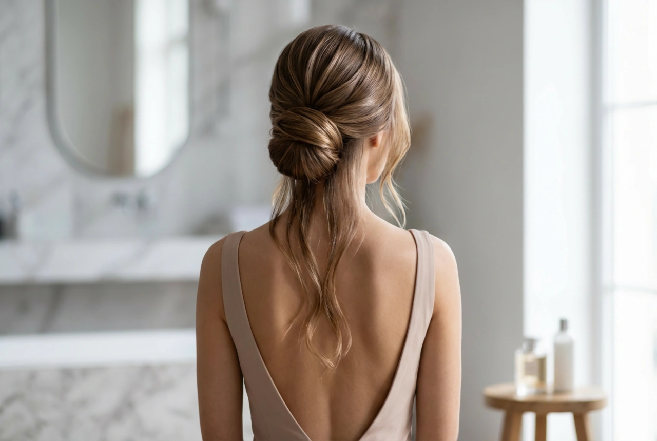 Como escolher o penteado para um vestido com as costas abertas: coques, ondas e durabilidade