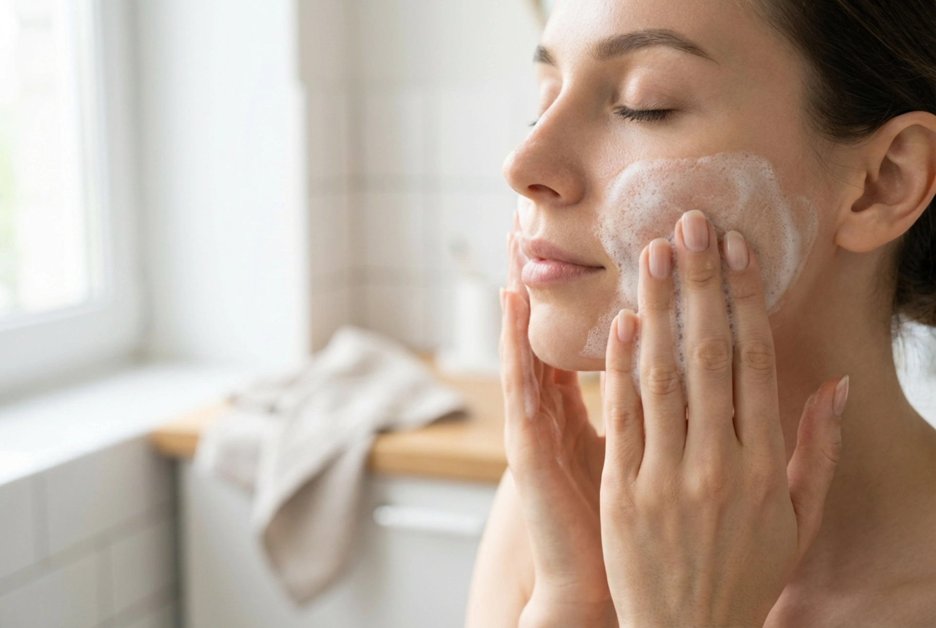 Espuma de limpeza facial: limpeza rápida e suave para o dia a dia
