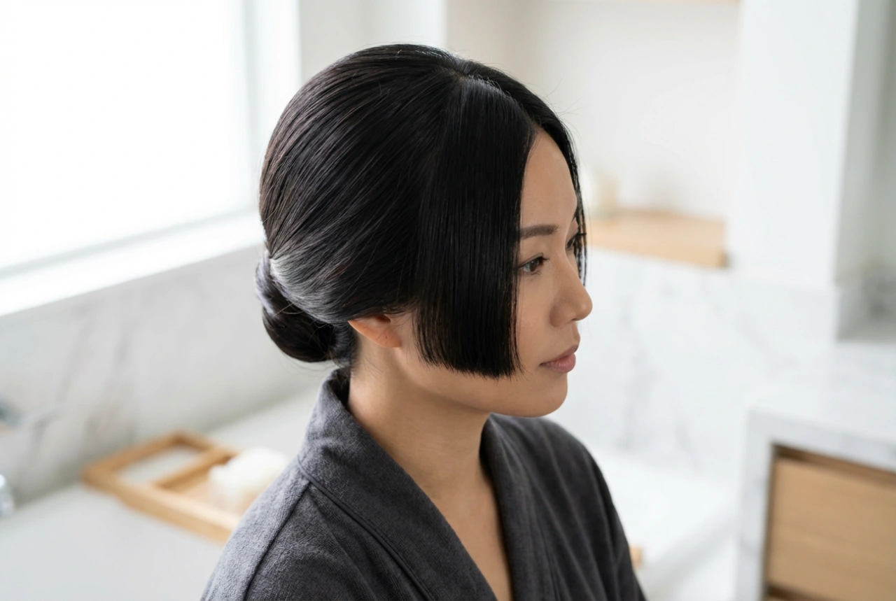 Penteado japonês: coques lisos e corte hime inspirados no Japão
