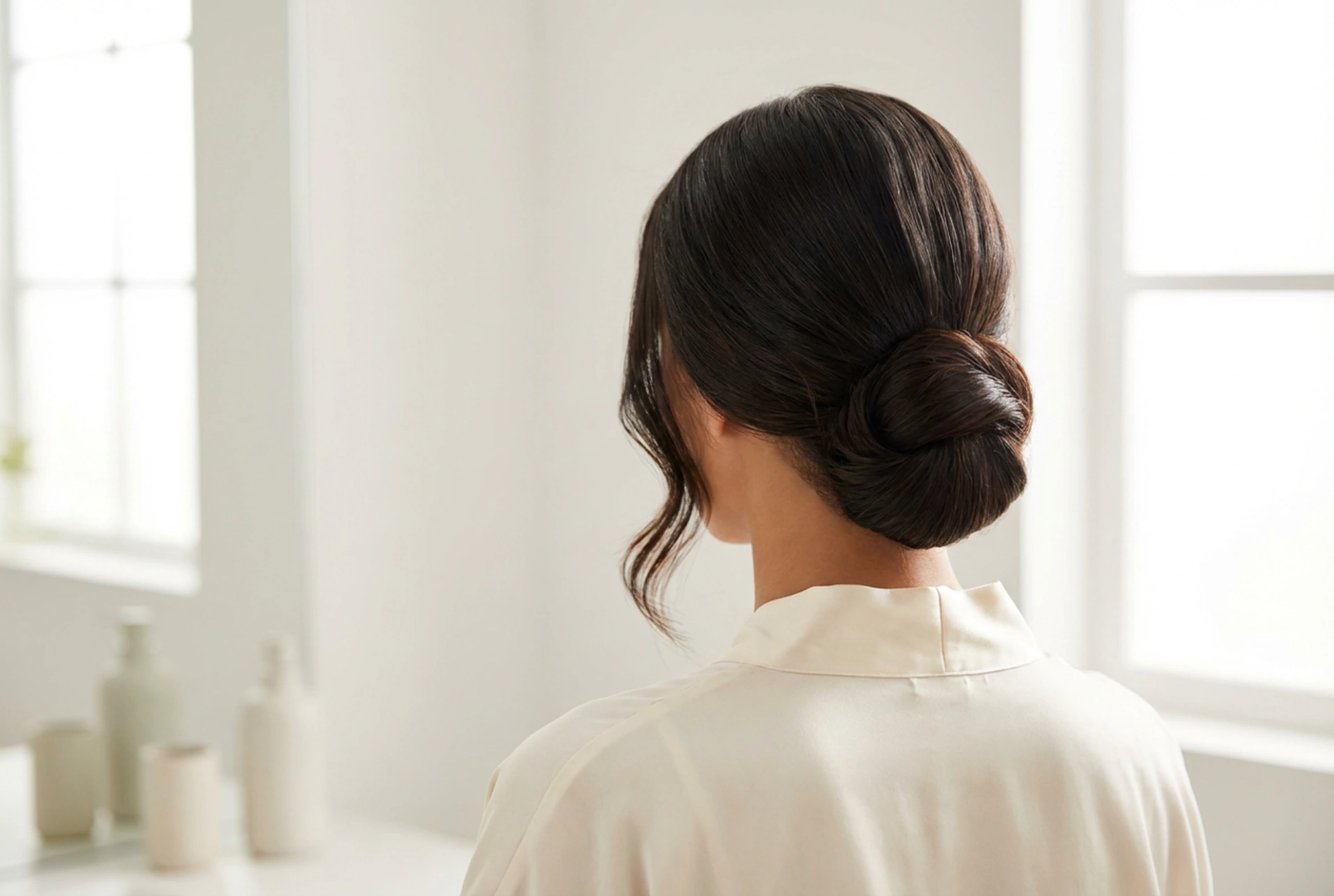 Penteado clássico: ondas intemporais, coque baixo e penteados lisos