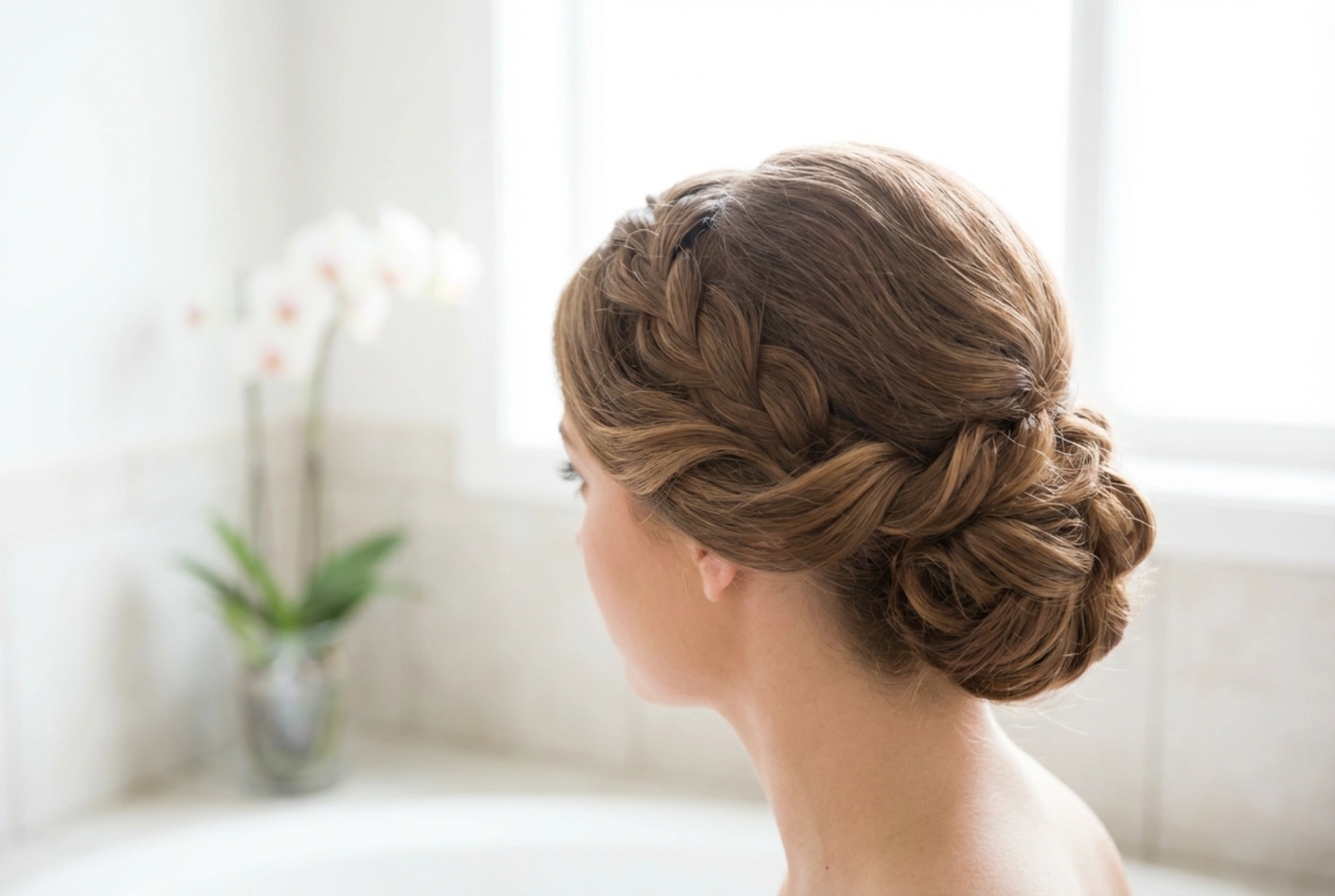 Penteado elegante para um batizado: coques, ondas e fixação duradoura