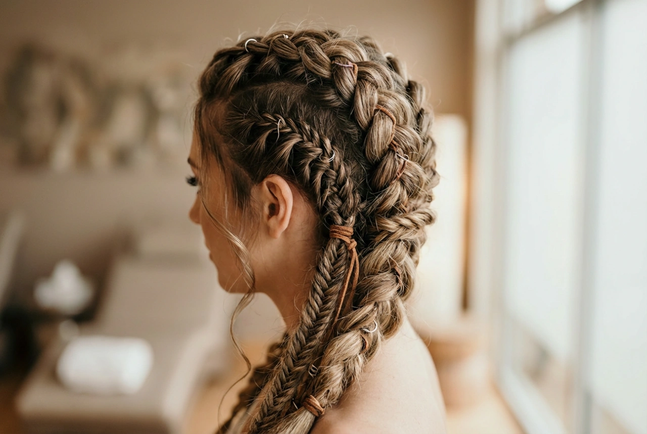 Penteado Viking para Mulheres: Tranças, Secções e Textura Passo a Passo