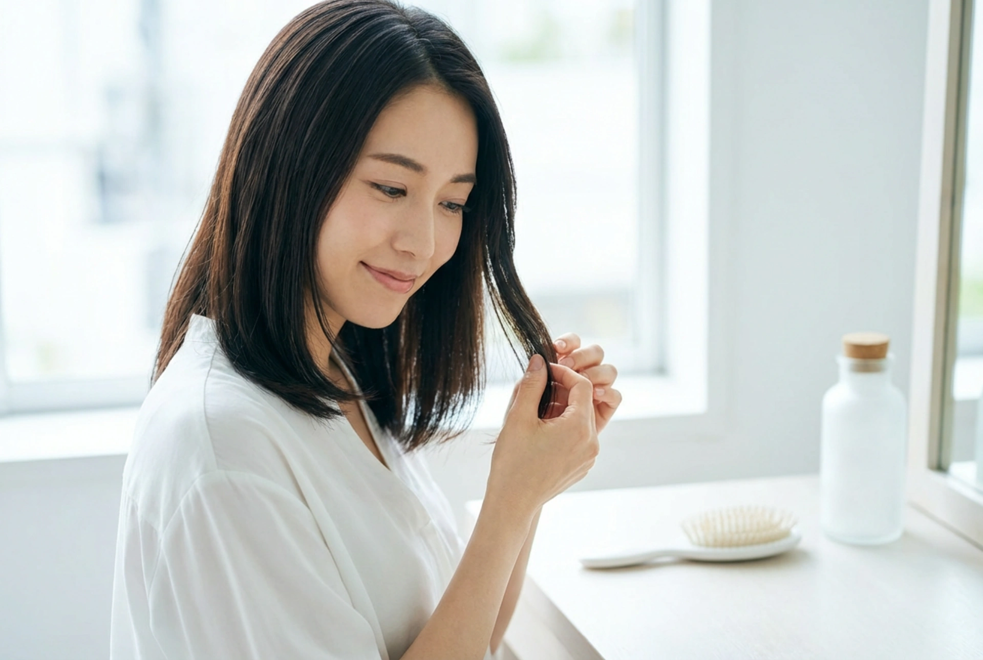 Cabelo liso até aos ombros: Penteado passo a passo