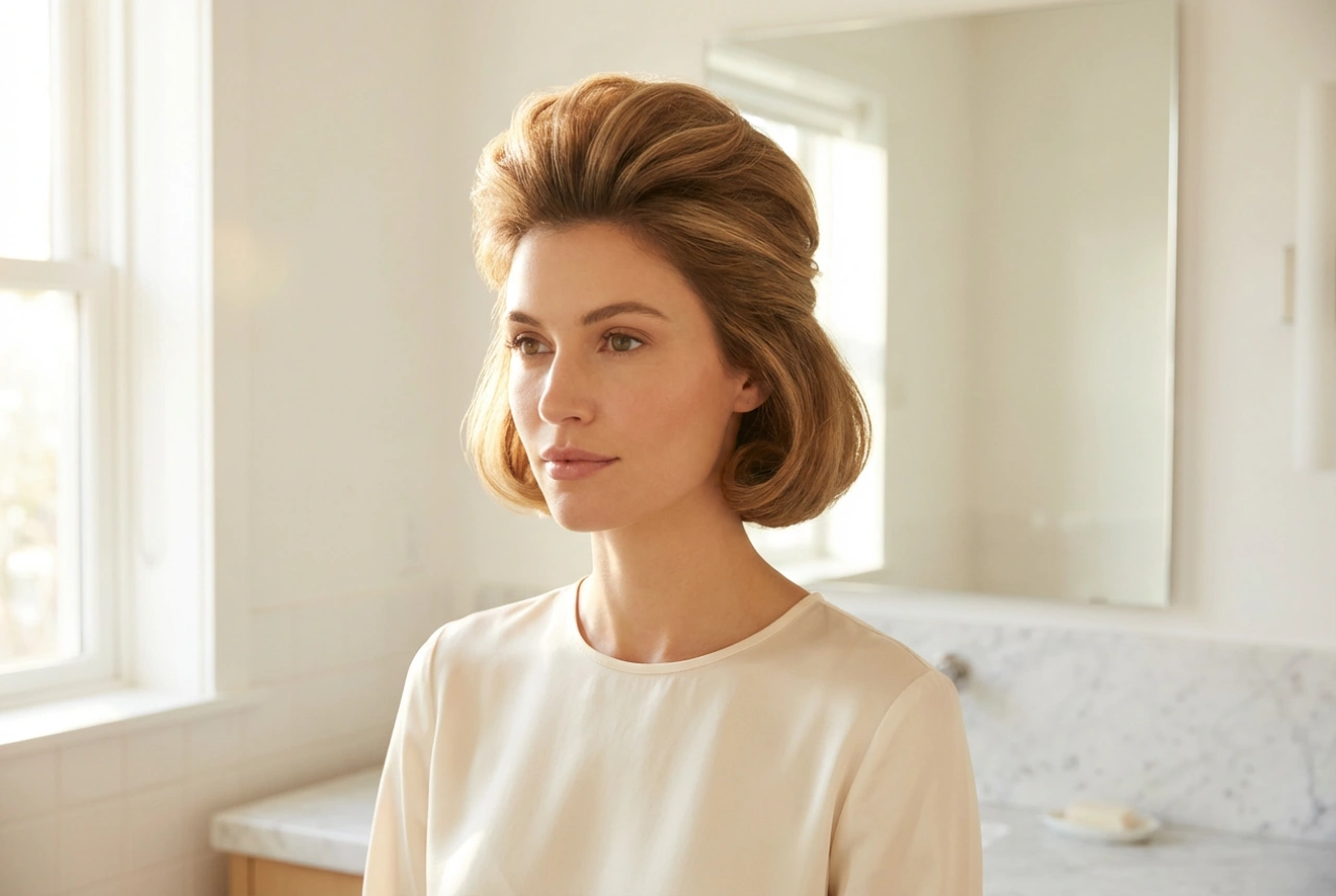 Estilo retro para o dia a dia: penteado dos anos 60 com volume na raiz