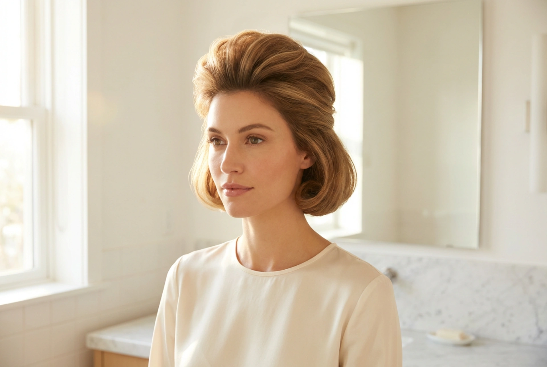 Estilo retro para o dia a dia: penteado dos anos 60 com volume na raiz