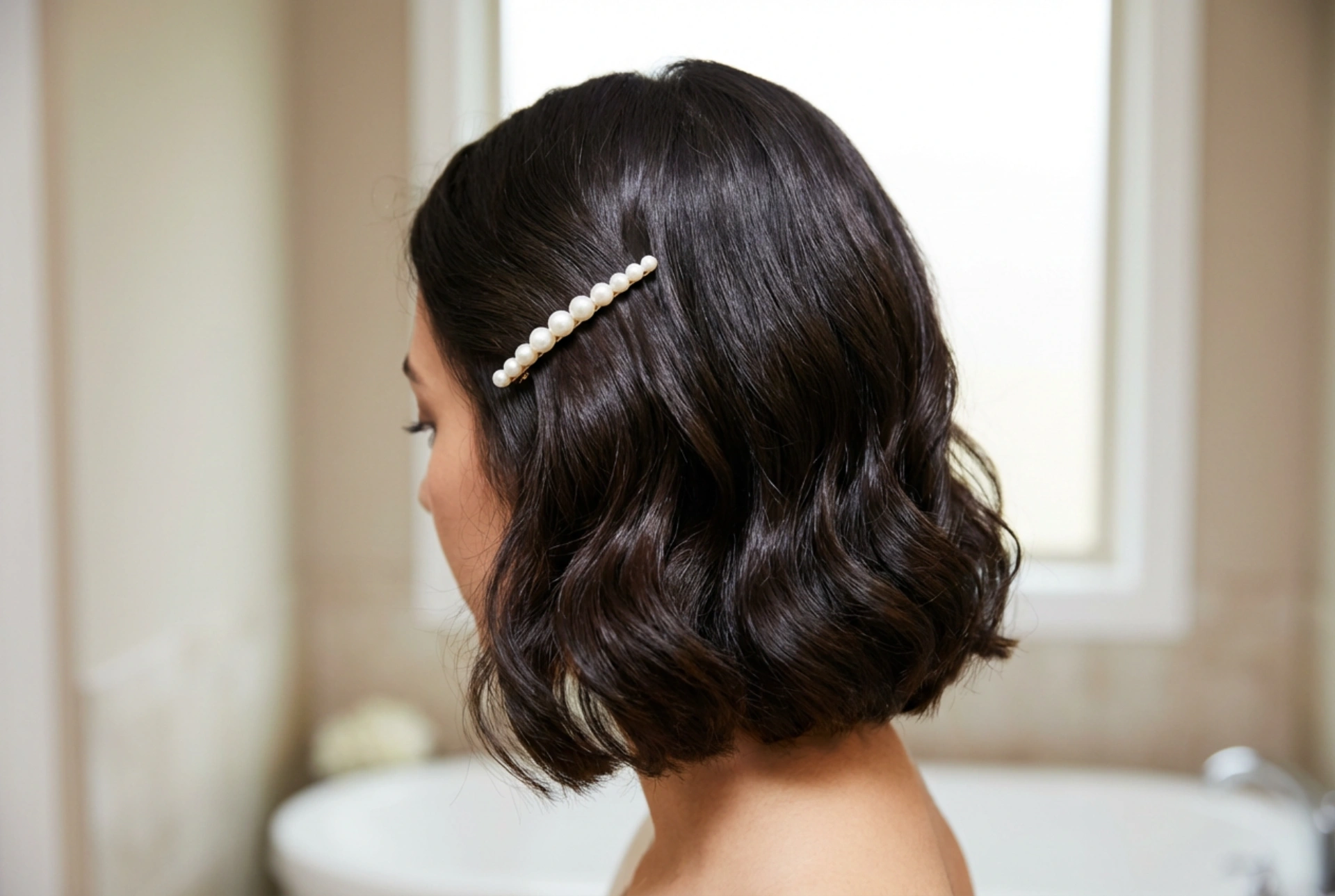 Penteados curtos para casamento: ondas duradouras, acessórios e fixação