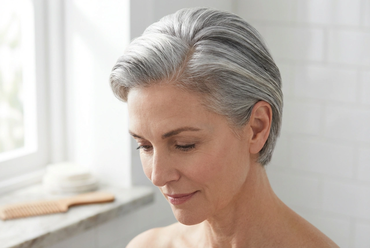 Cabelo grisalho curto: como realçar o brilho e modelar de forma atraente