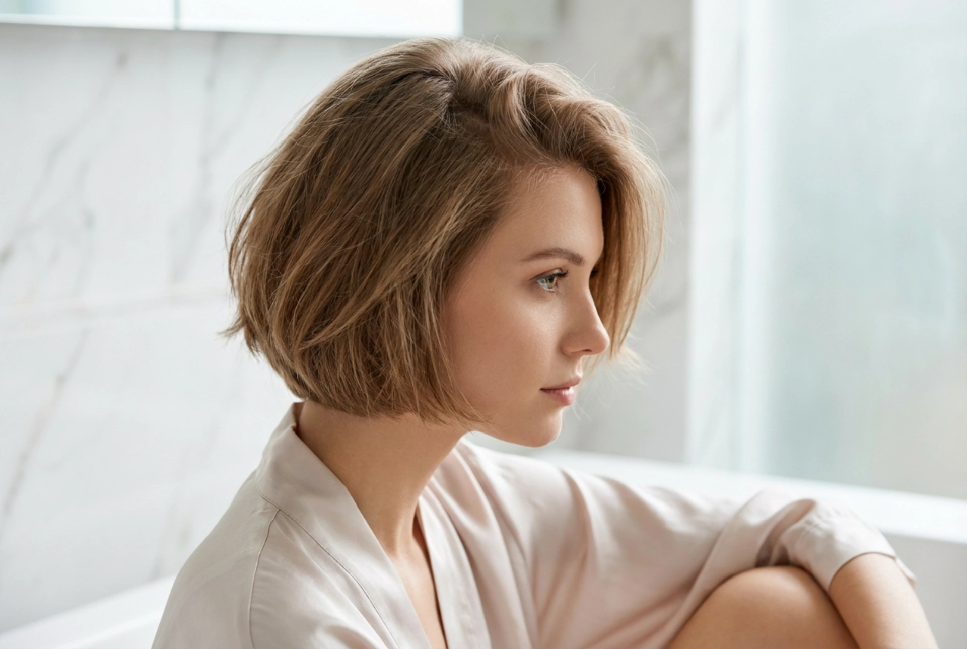 Bob curto e cabelo fino: volume na raiz e textura leve
