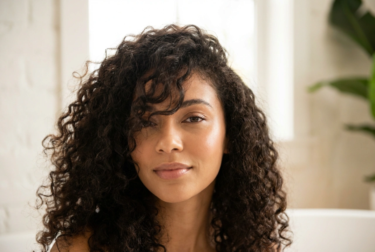 Cabelo cacheado com franja lateral: técnicas de corte e finalização