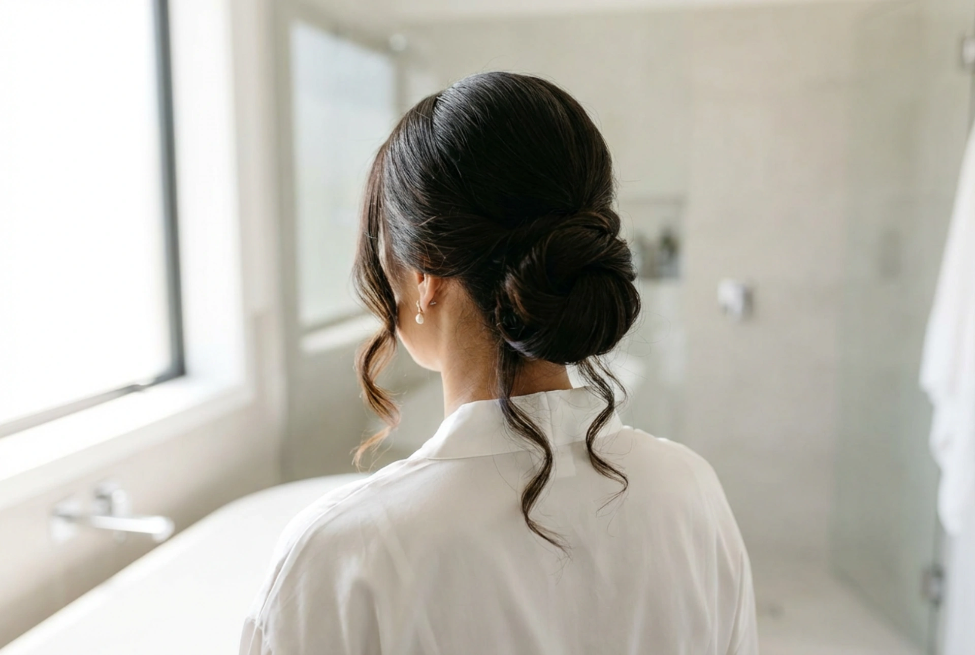 Penteado rápido para casamento: semiapanhados elegantes, caracóis e coque baixo