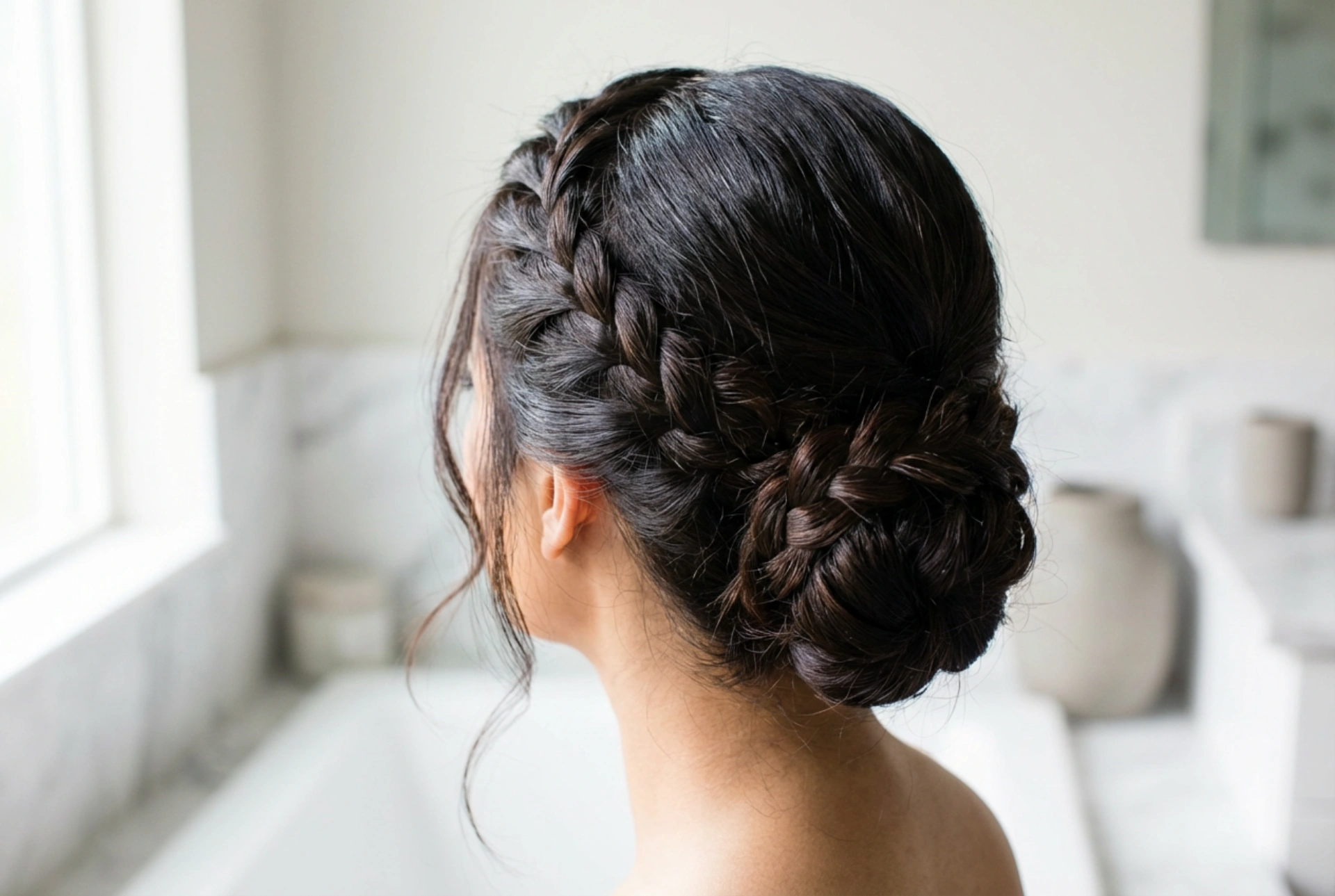 Penteados presos com trança: três variantes fáceis e como fixá-los