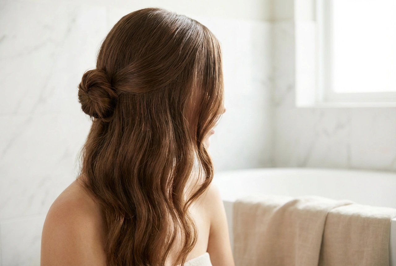 Penteados bonitos para cabelos longos: 3 apanhados simples e ondas passo a passo