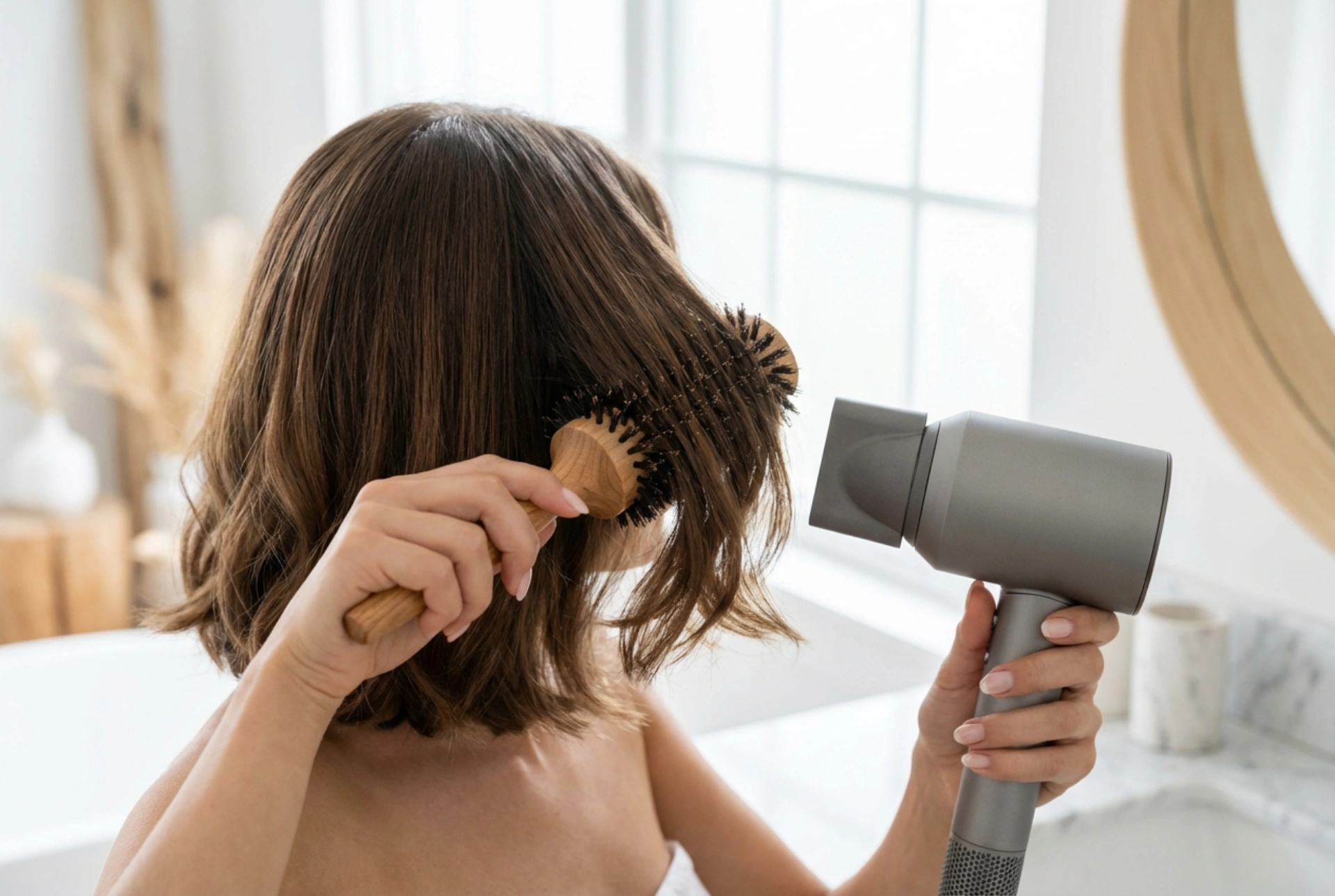 Corte bob: secagem com escova, alisamento e ondas passo a passo