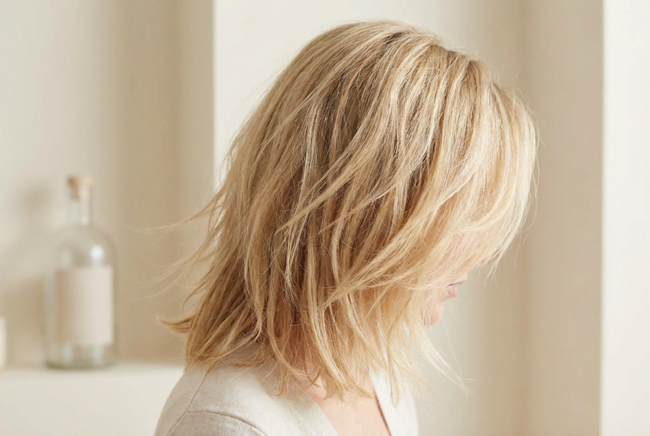 Como modelar o cabelo em camadas para destacar a textura e o volume natural