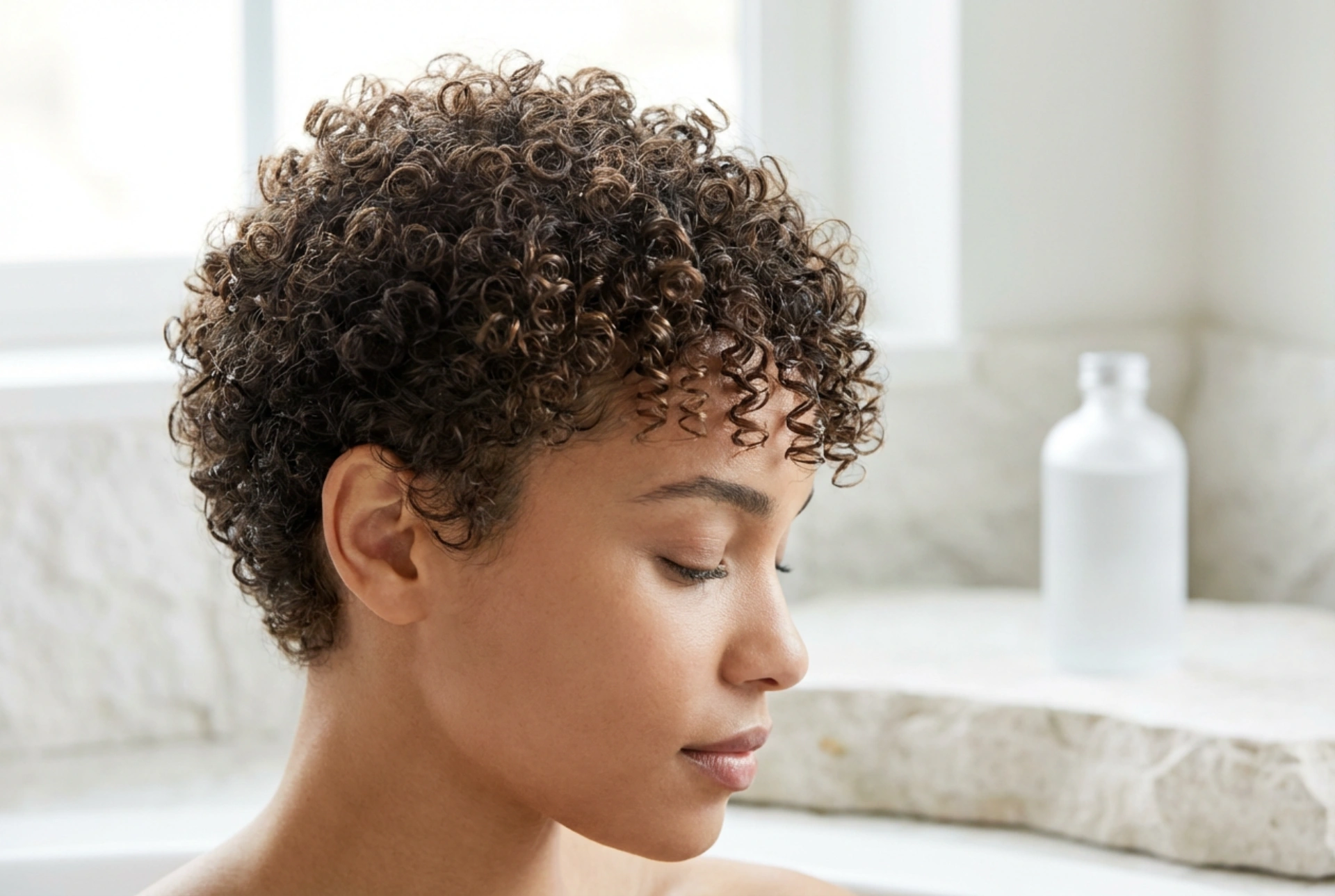 Cabelo cacheado muito curto: estilização, definição dos cachos e cuidados