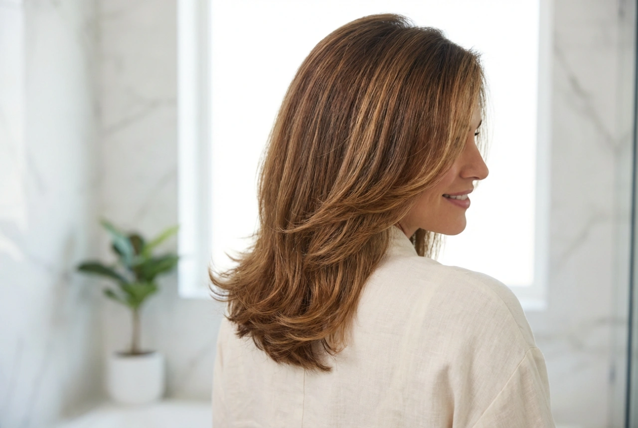 Cabelo Escadeado até aos Ombros: Modelação, Volume na Raiz e Cuidado com as Pontas