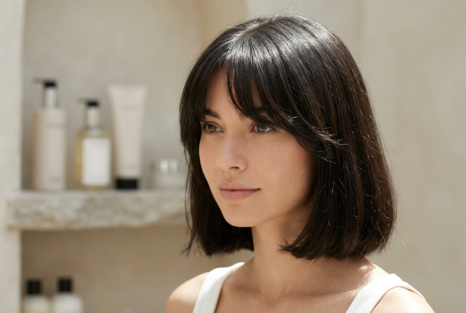 Franja cortina em cabelo curto: corte, estilização e cuidados