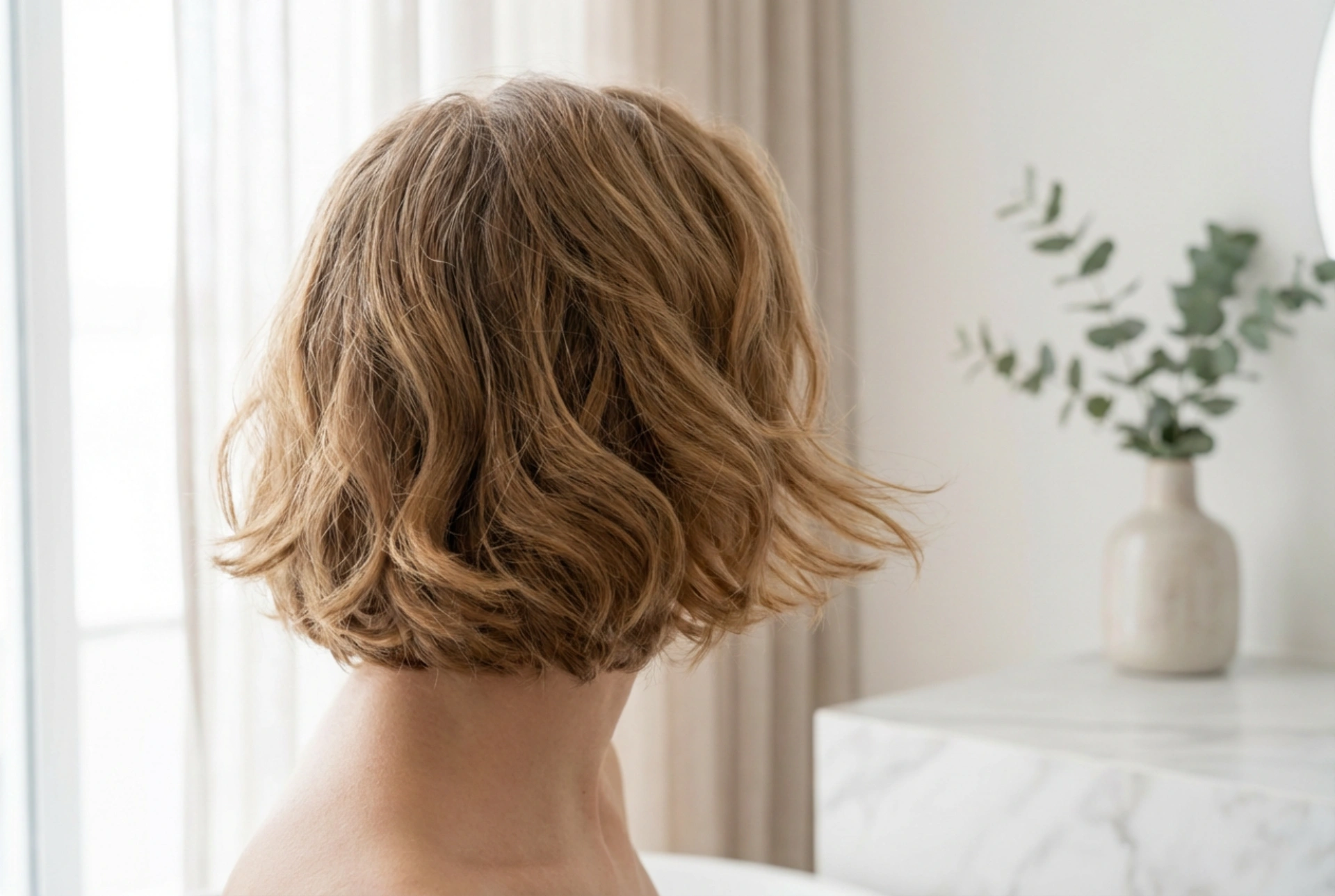 Ondas em cabelos curtos: caracóis elásticos sem pesar e sem frizz