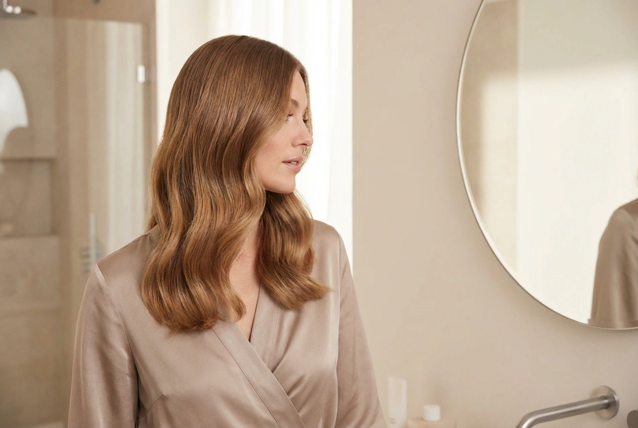 Ondas para casamento em cabelos de comprimento médio: durabilidade e acabamento suave