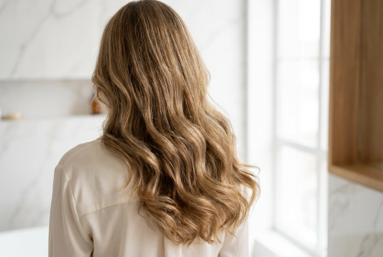 Penteados para mulheres de 50 anos: cabelos longos com volume e movimento suave