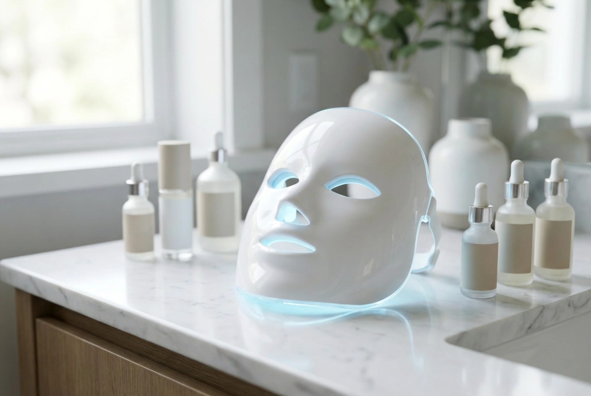 Máscara LED facial: integração segura na rotina, tempo e cuidados com a pele