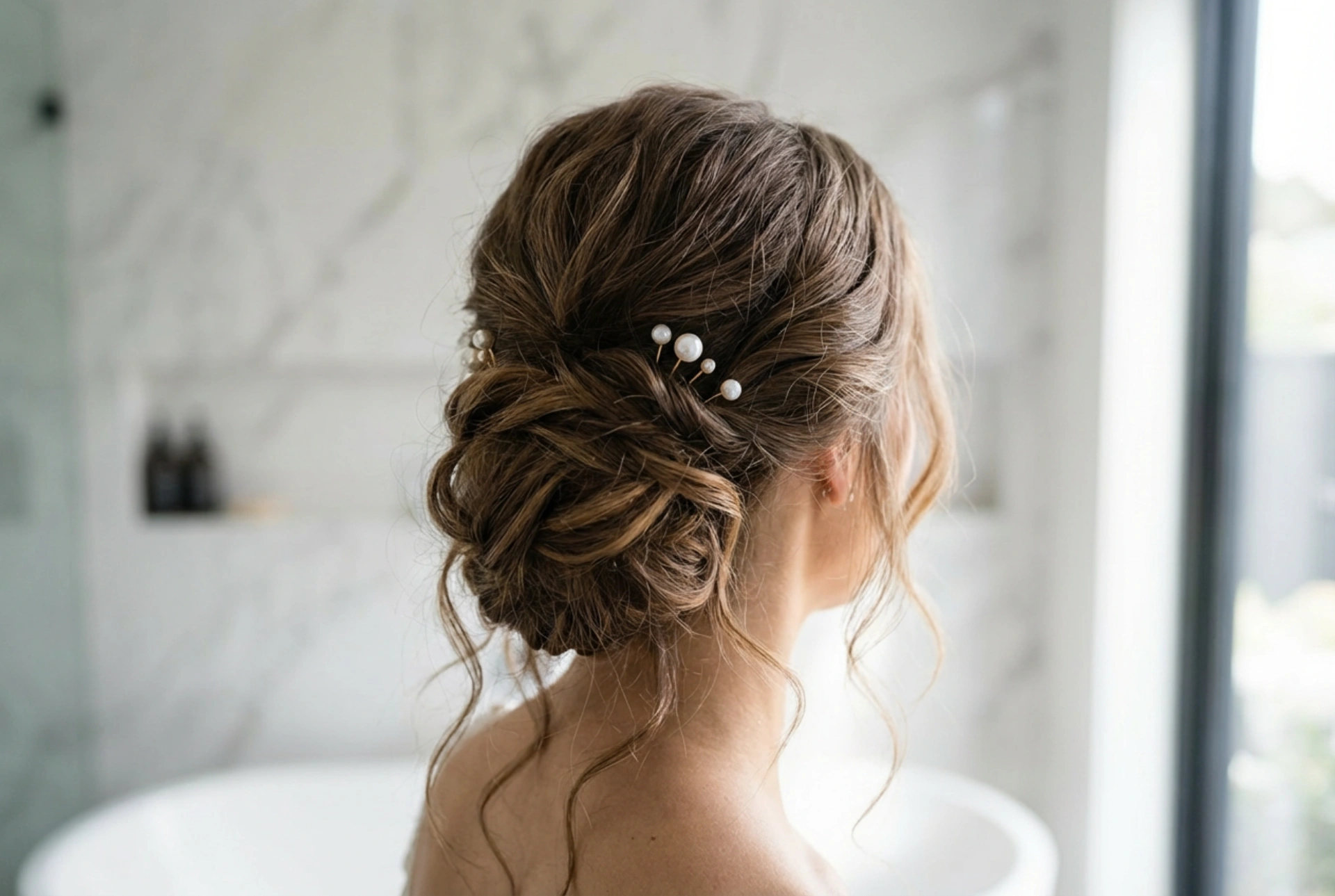 Ondas e penteados românticos: penteado de noiva para cabelos compridos