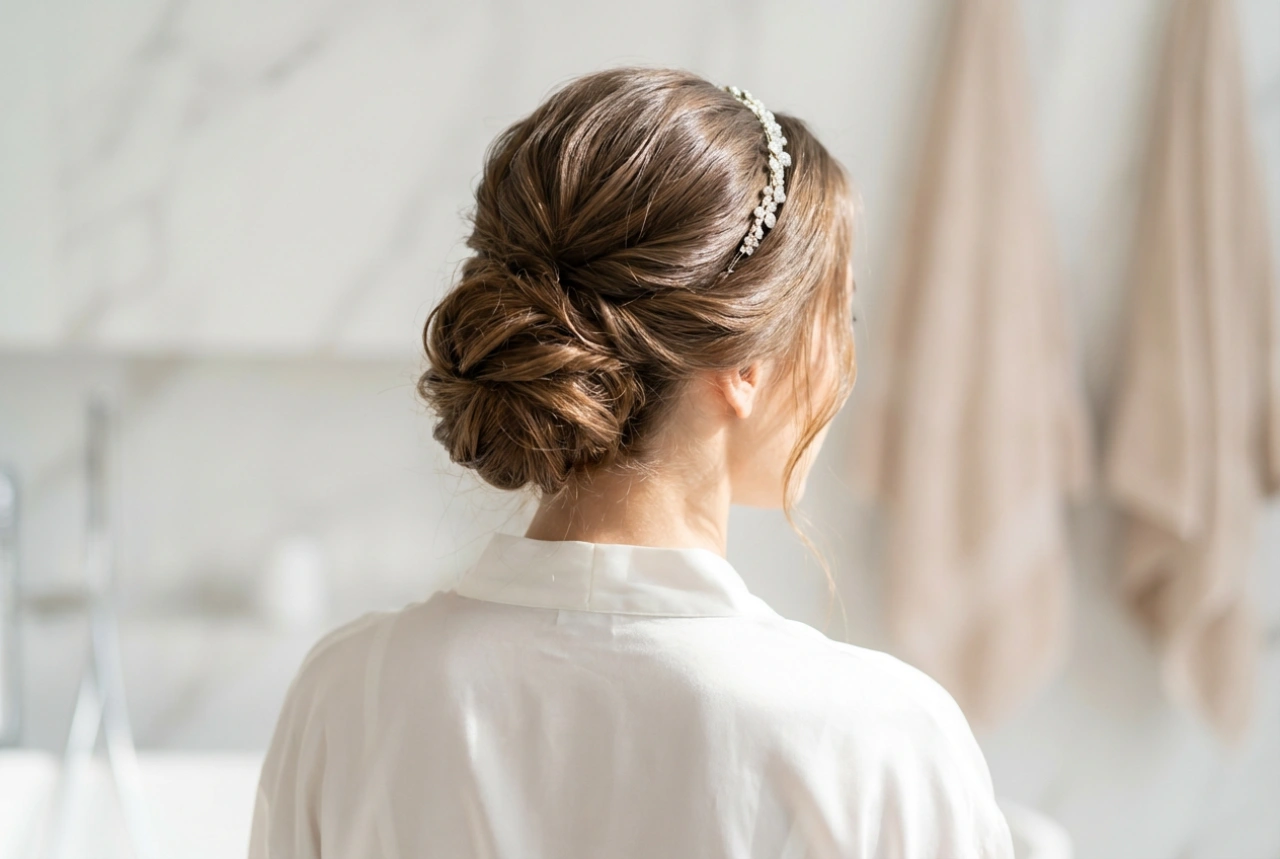 Penteado de noiva com bandolete: preparação do cabelo, penteados, durabilidade