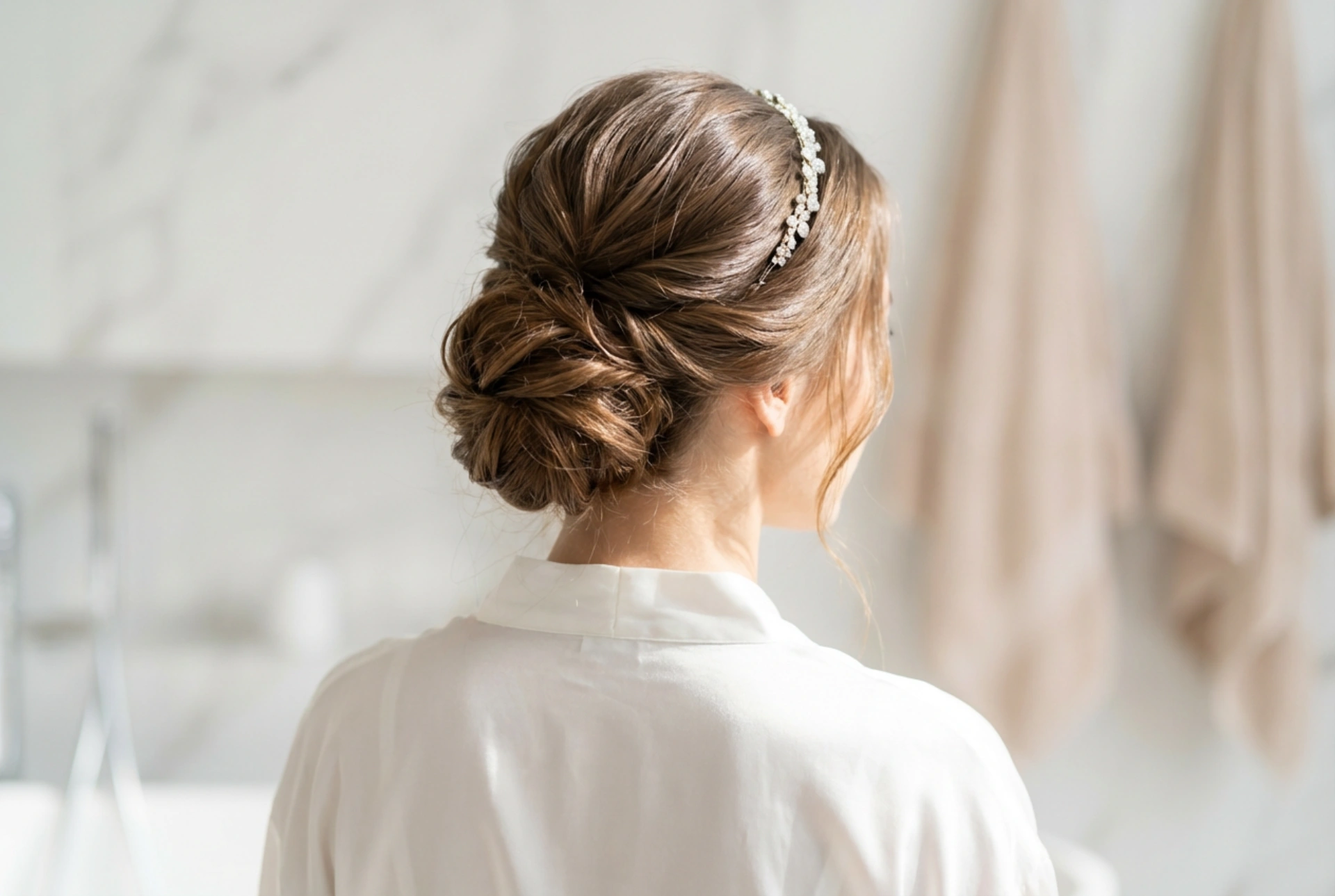 Penteado de noiva com bandolete: preparação do cabelo, penteados, durabilidade